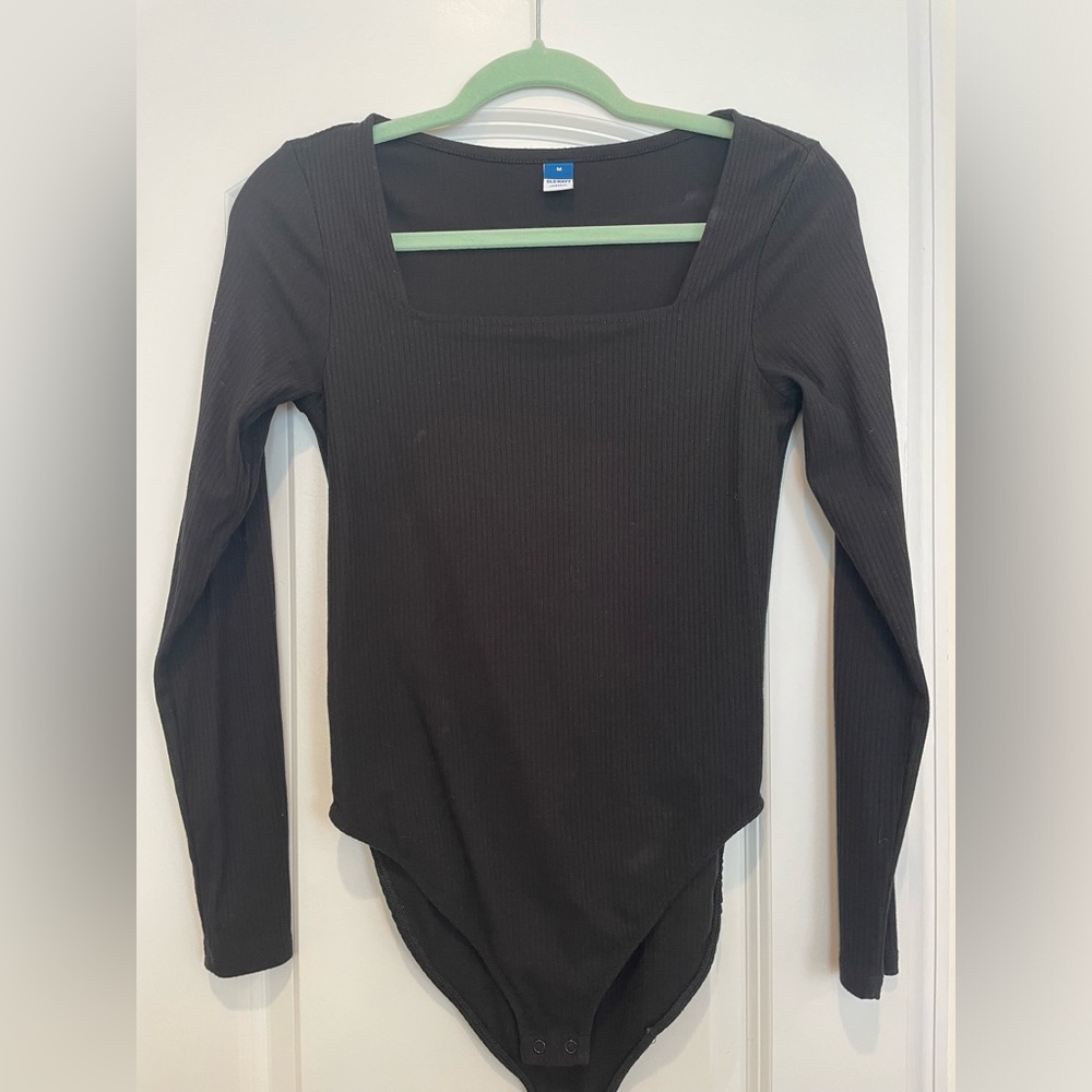 Old Navy Long Sleeve Rib Knit Bodysuit